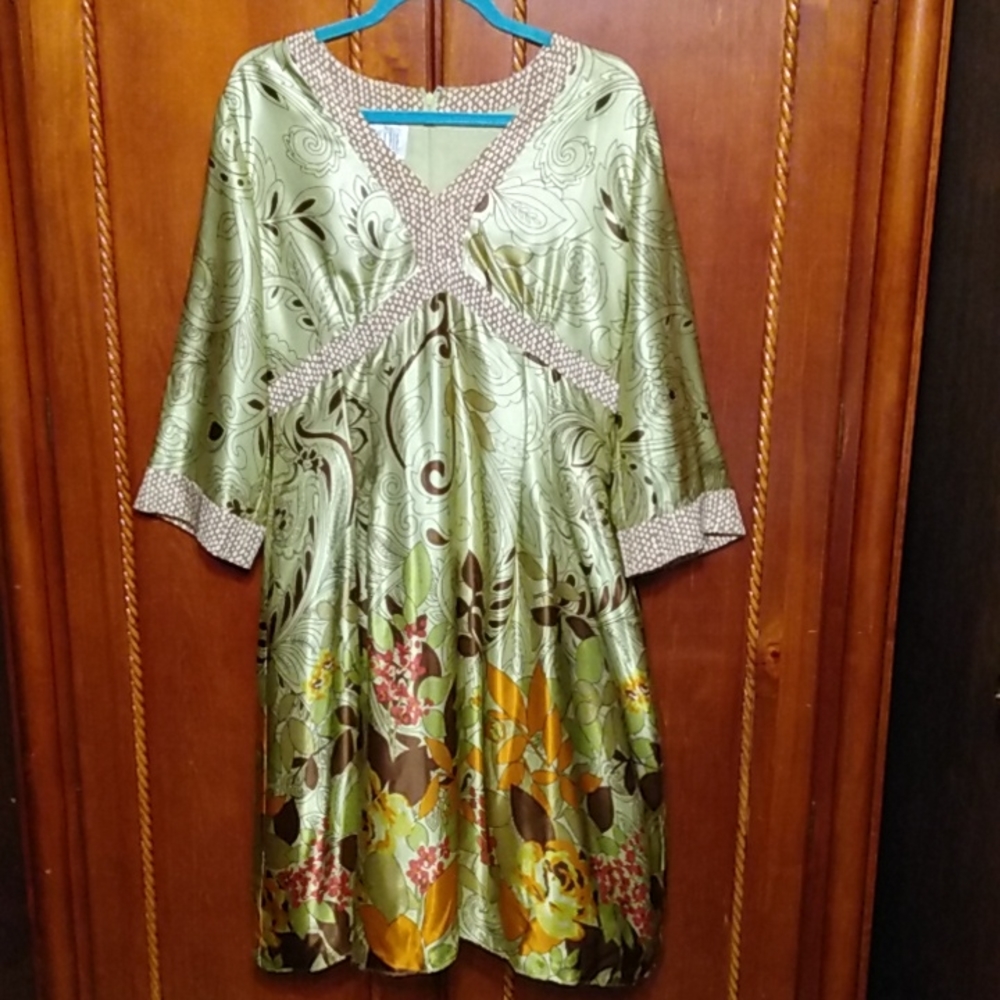 Yves Cossette Depeche Mode Size 12 Silk Dress